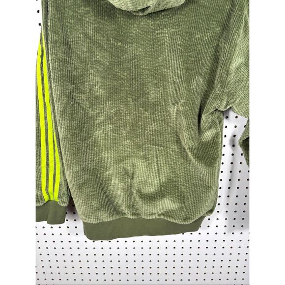 ADIDAS X Ivy Park IVP Hoodie Wild Pine Green Corduroy oversized size 2XS - Picture 7 of 8
